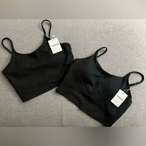2 black sport bra with padded (NWT)